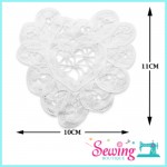 LACE - 14-RIBBON-LOVE SHAPE(WHITE)